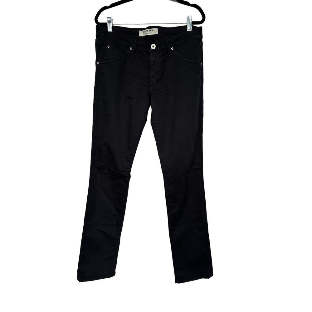 Hudson Womens Size 31 Black True Skinny For Straight Leg Jean Low Rise